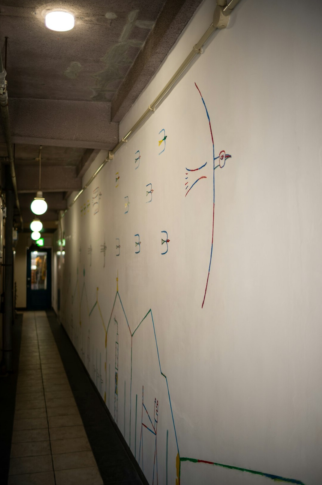 Whiteboard covered with diagrams of trees and linked lists